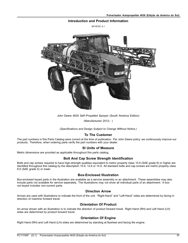 John Deere 4630 Sprayer Parts Catalog PC11756P-15 PT - Image 9