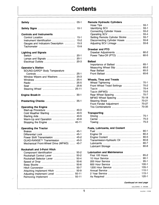John Deere 4650 4850 Tractor Operators Manual OMRW16854-G8 - Image 4