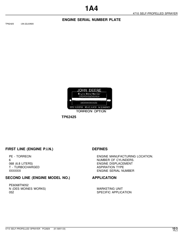 John Deere 4710 Sprayer Parts Catalog 2000- PC2829 - Image 4