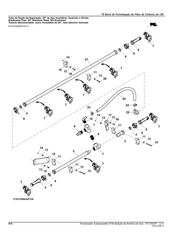 John Deere 4730 Sprayer Parts Catalog PC11037P-16 PT - Image 21