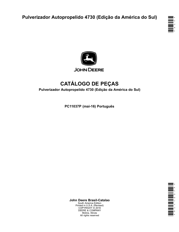 John Deere 4730 Sprayer Parts Catalog PC11037P-16 PT - Image 2