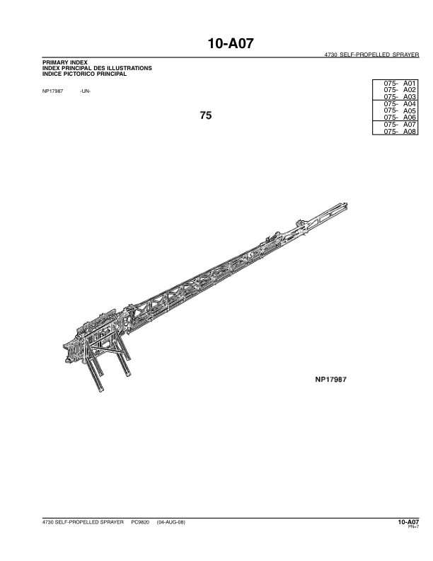 John Deere 4730 Sprayer Parts Catalog PC9820 - Image 18