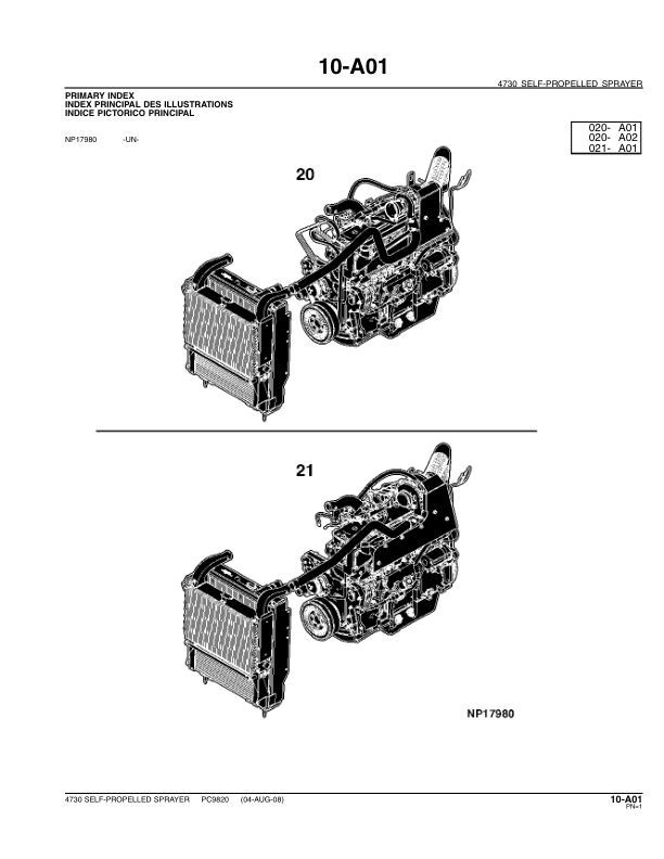 John Deere 4730 Sprayer Parts Catalog PC9820 - Image 12