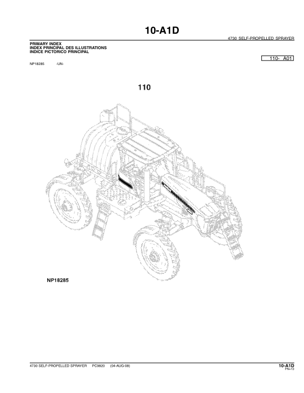 John Deere 4730 Sprayer Parts Catalog PC9820 - Image 8