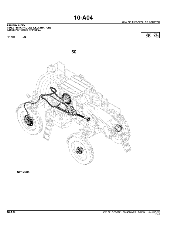 John Deere 4730 Sprayer Parts Catalog PC9820 - Image 15