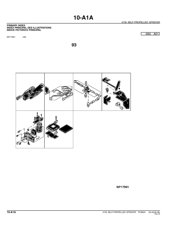 John Deere 4730 Sprayer Parts Catalog PC9820 - Image 5
