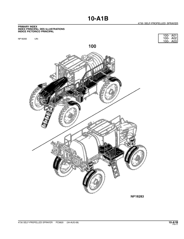 John Deere 4730 Sprayer Parts Catalog PC9820 - Image 6