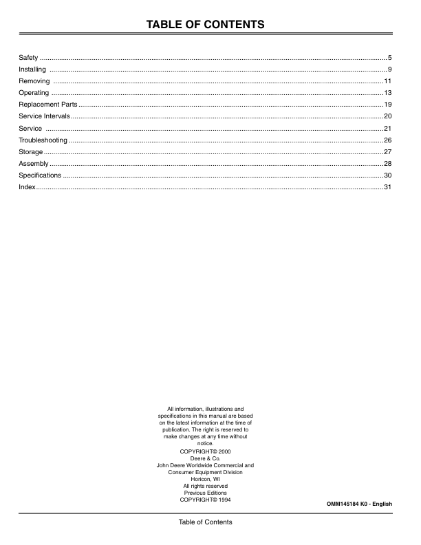 John Deere 48 and 54 Inch Mower Decks Operators Manual OMM145184-k) - Image 8