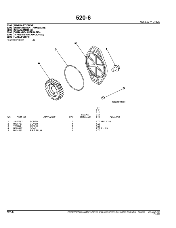 John Deere 5030 PowerTech Engine Parts Catalog PC9282 - Image 13