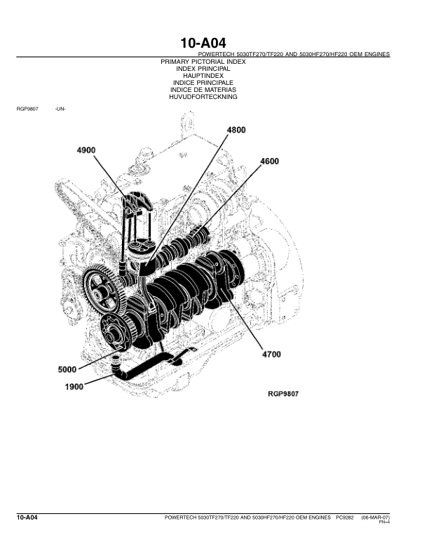 John Deere 5030 PowerTech Engine Parts Catalog PC9282 - Image 9