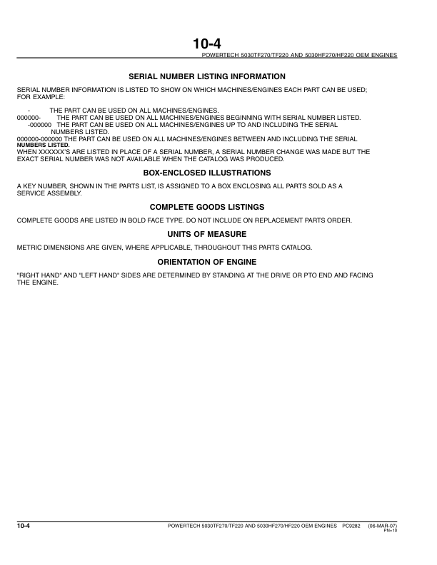 John Deere 5030 PowerTech Engine Parts Catalog PC9282 - Image 5