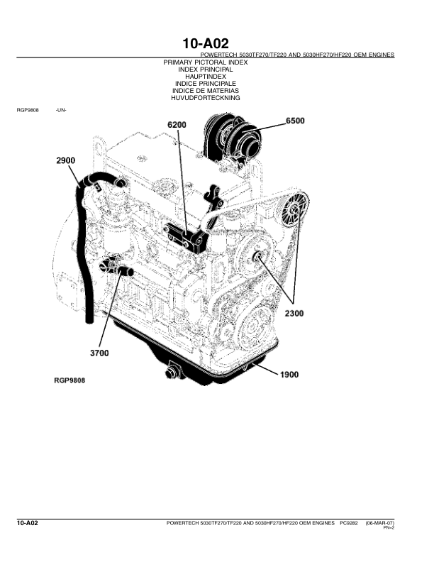 John Deere 5030 PowerTech Engine Parts Catalog PC9282 - Image 7