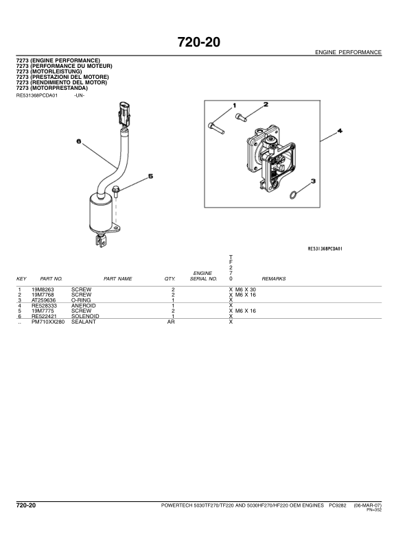 John Deere 5030 PowerTech Engine Parts Catalog PC9282 - Image 15