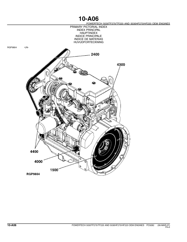 John Deere 5030 PowerTech Engine Parts Catalog PC9282 - Image 11