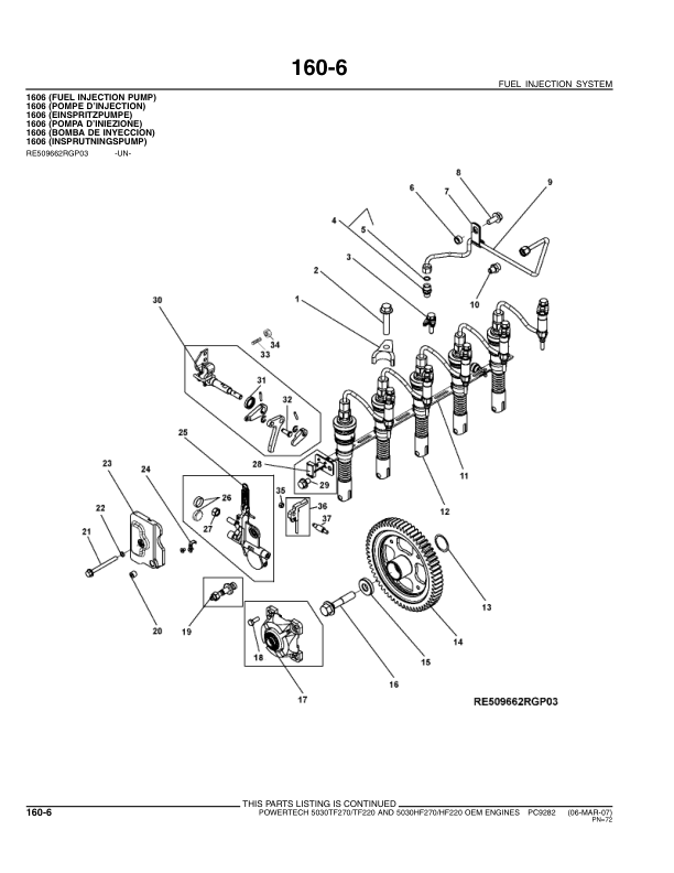 John Deere 5030 PowerTech Engine Parts Catalog PC9282 - Image 19