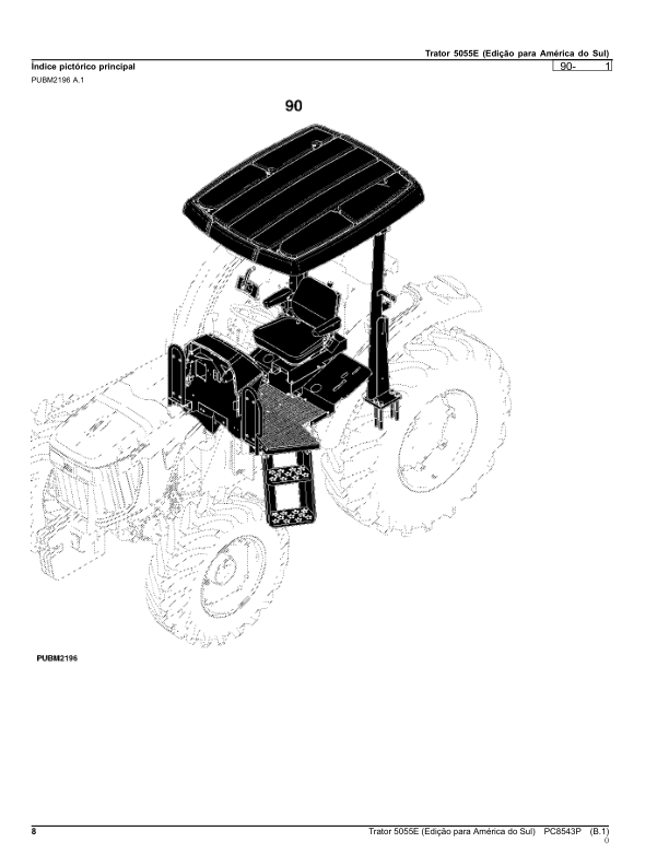 John Deere 5055E Tractor Parts Catalog PC8543P-12 PT - Image 13
