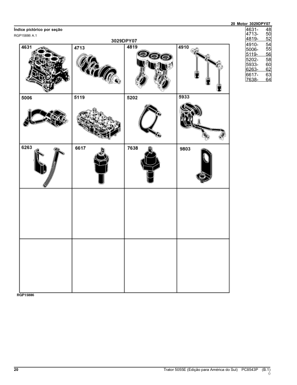 John Deere 5055E Tractor Parts Catalog PC8543P-12 PT - Image 17