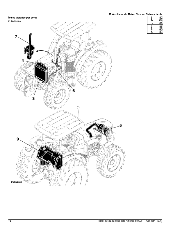 John Deere 5055E Tractor Parts Catalog PC8543P-12 PT - Image 19