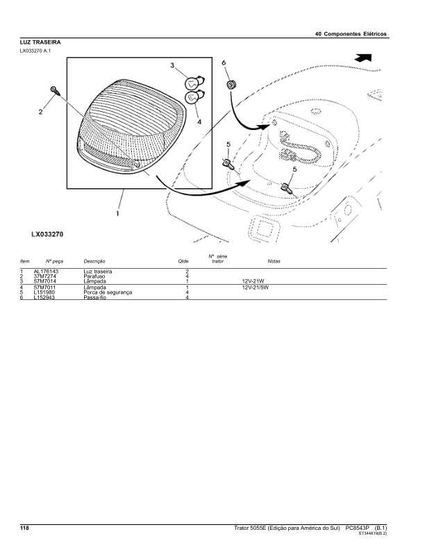 John Deere 5055E Tractor Parts Catalog PC8543P-12 PT - Image 16