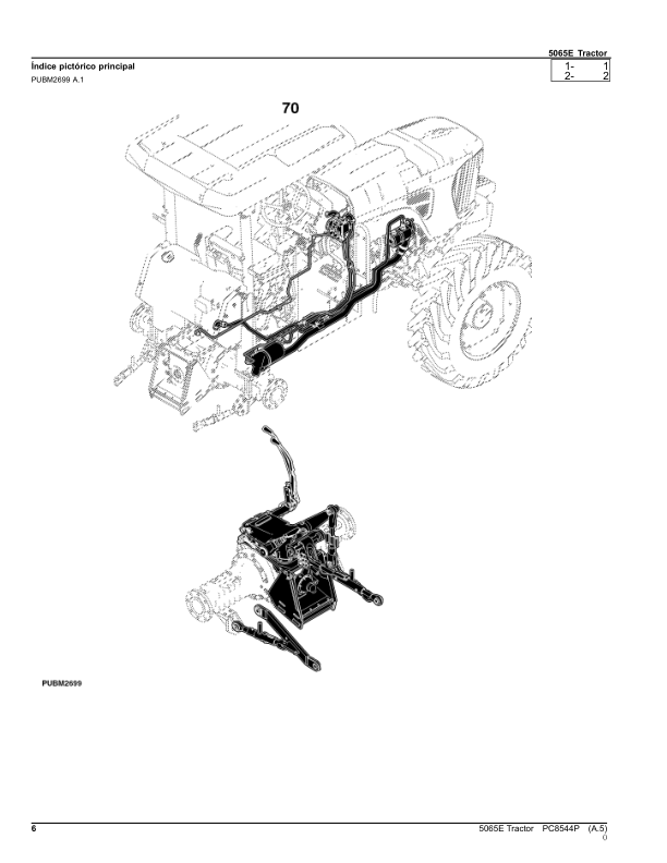 John Deere 5065E Tractor Parts Catalog PC8544P PT - Image 16