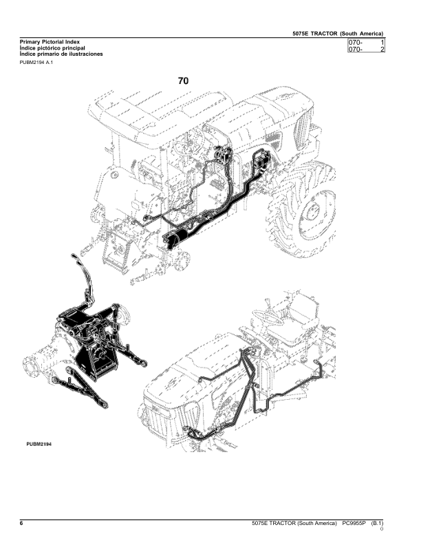 John Deere 5075E Tractor Parts Catalog PC9955P-11 PT - Image 6