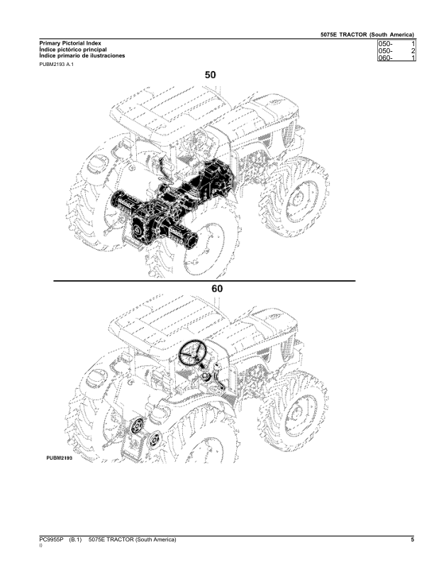 John Deere 5075E Tractor Parts Catalog PC9955P-11 PT - Image 5