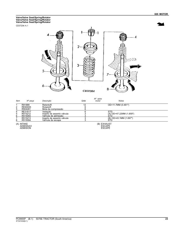 John Deere 5075E Tractor Parts Catalog PC9955P-11 PT - Image 11