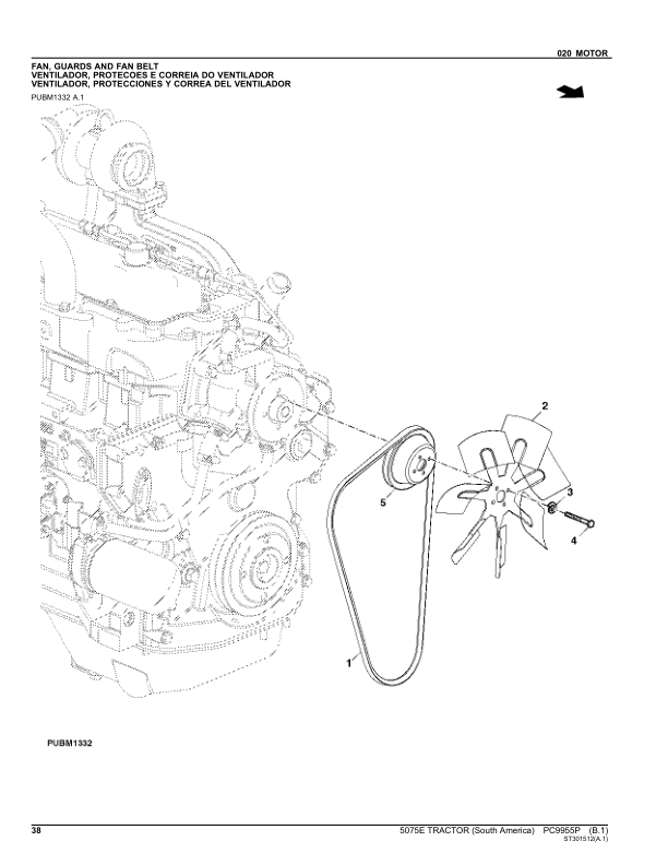 John Deere 5075E Tractor Parts Catalog PC9955P-11 PT - Image 15
