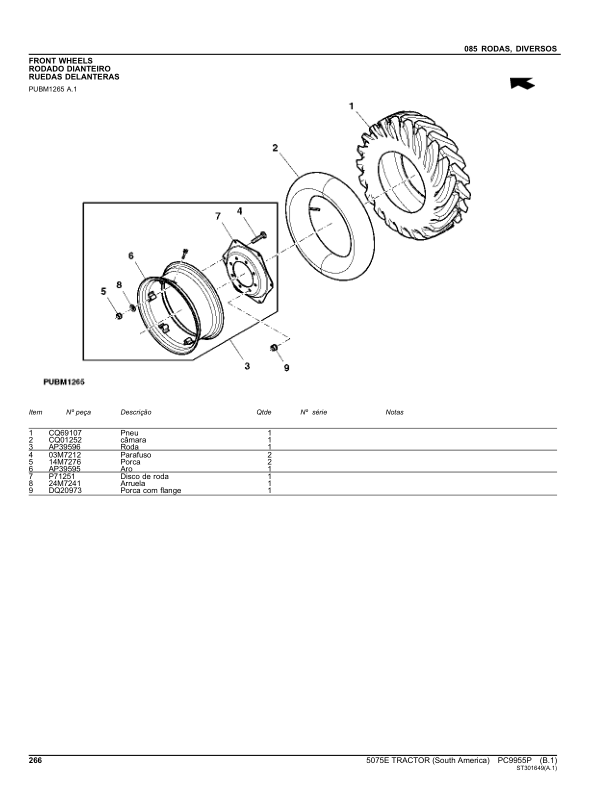 John Deere 5075E Tractor Parts Catalog PC9955P-11 PT - Image 13