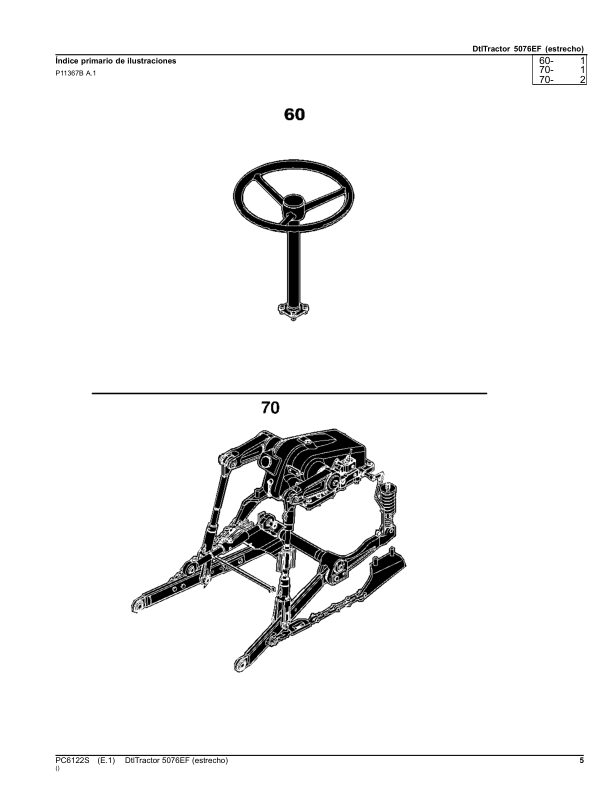 John Deere 5076EF Tractor Parts Catalog PC6122S ES - Image 8