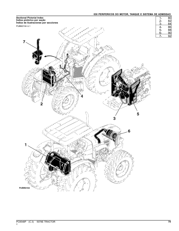 John Deere 5078E Tractor Parts Catalog PC8548P-11 PT - Image 24