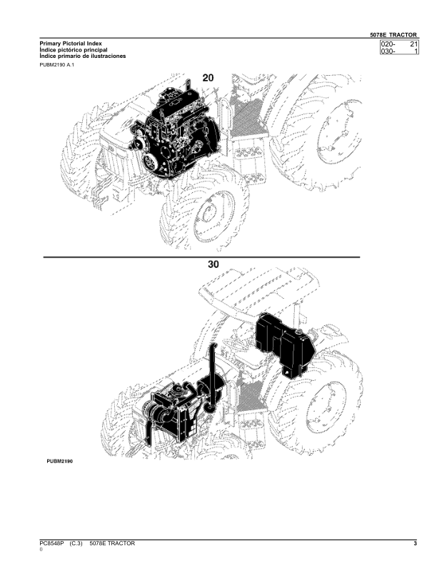 John Deere 5078E Tractor Parts Catalog PC8548P-11 PT - Image 13