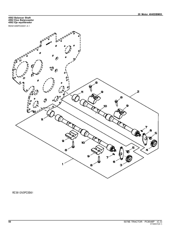 John Deere 5078E Tractor Parts Catalog PC8548P-11 PT - Image 23