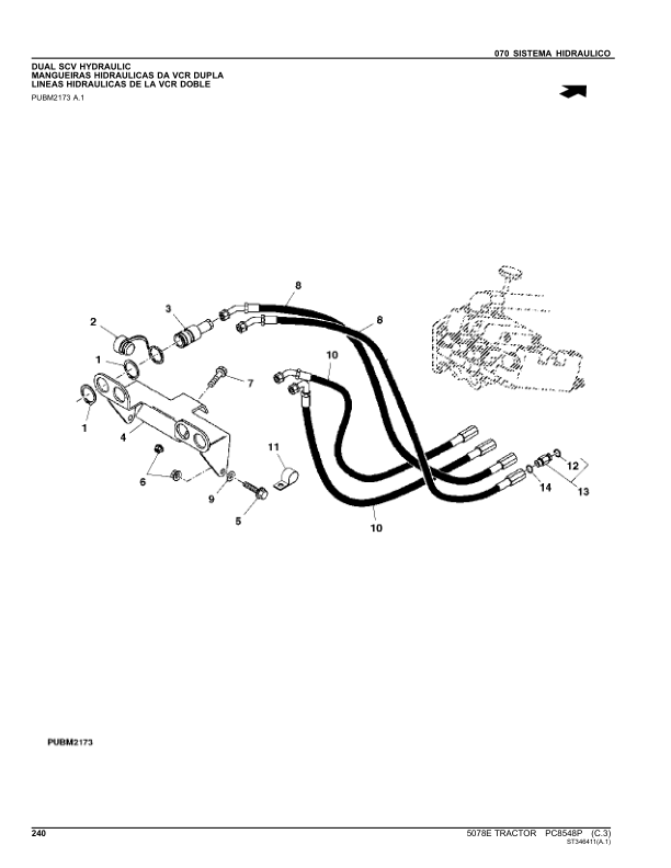 John Deere 5078E Tractor Parts Catalog PC8548P-11 PT - Image 21