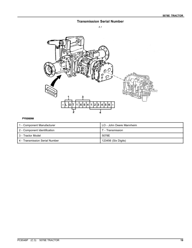 John Deere 5078E Tractor Parts Catalog PC8548P-11 PT - Image 12