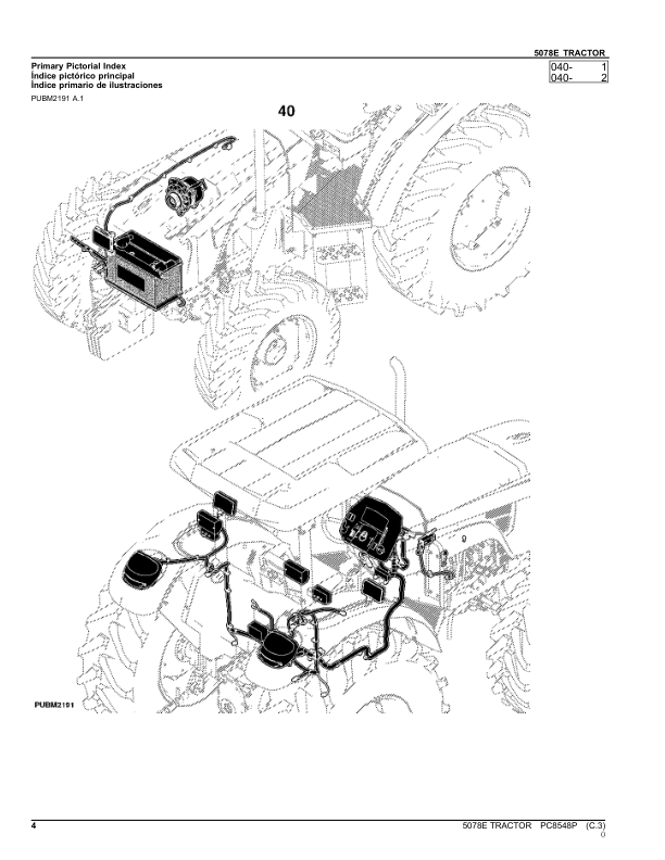 John Deere 5078E Tractor Parts Catalog PC8548P-11 PT - Image 14