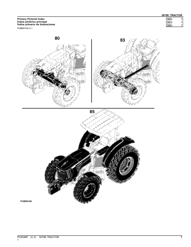 John Deere 5078E Tractor Parts Catalog PC8548P-11 PT - Image 17