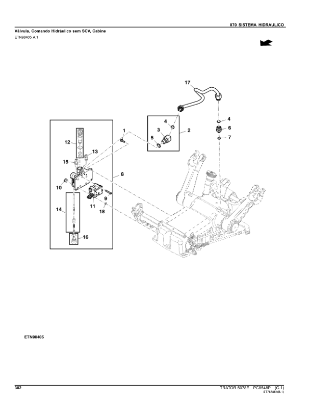 John Deere 5078E Tractor Parts Catalog PC8548P-14 PT - Image 17