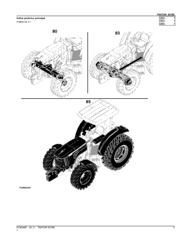 John Deere 5078E Tractor Parts Catalog PC8548P-14 PT - Image 12