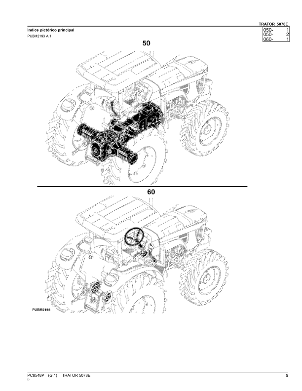 John Deere 5078E Tractor Parts Catalog PC8548P-14 PT - Image 10