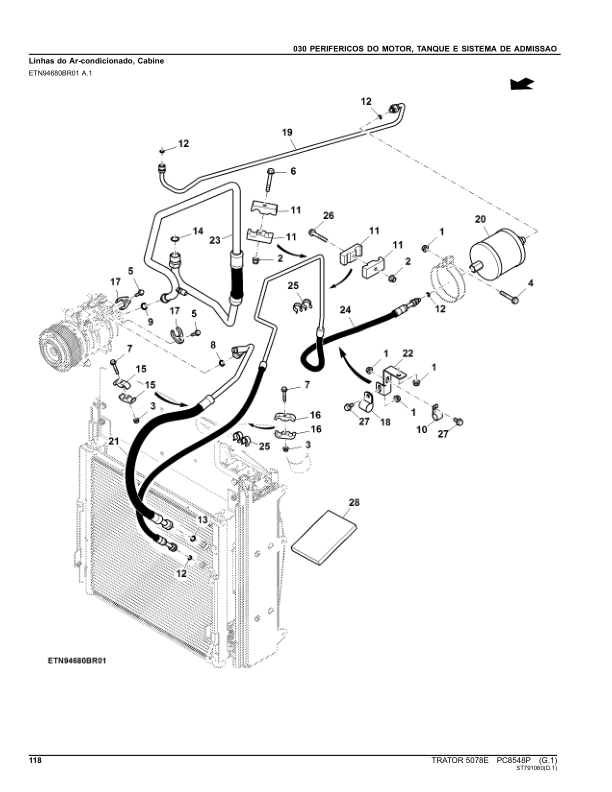John Deere 5078E Tractor Parts Catalog PC8548P-16 PT - Image 20