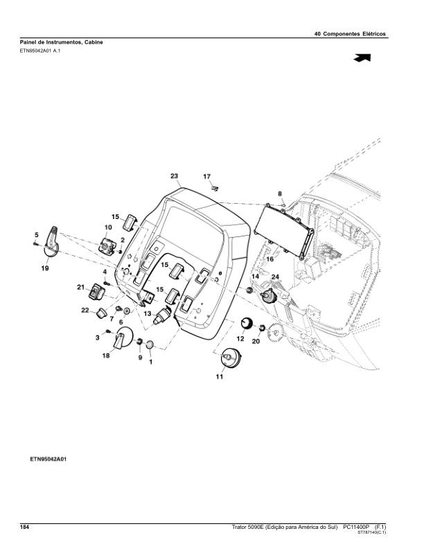 John Deere 5090E Tractor Parts Catalog PC11400P-14 PT - Image 12