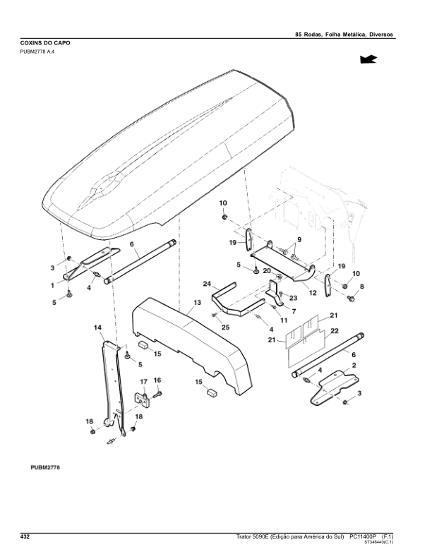 John Deere 5090E Tractor Parts Catalog PC11400P-14 PT - Image 14