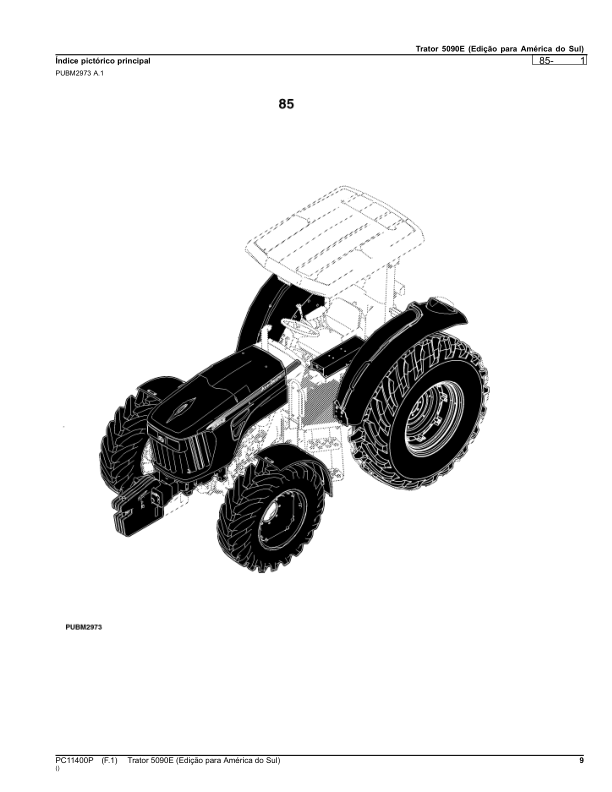 John Deere 5090E Tractor Parts Catalog PC11400P-14 PT - Image 11