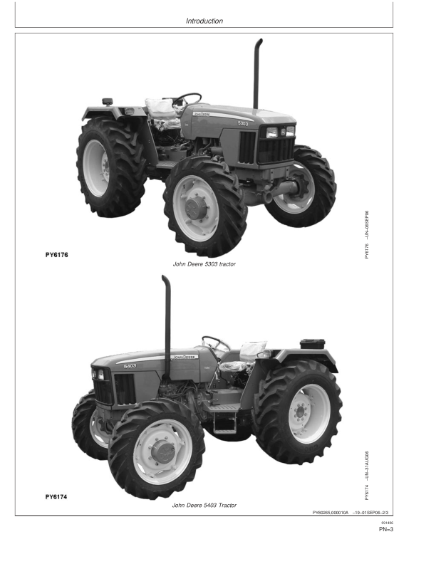 John Deere 5303 5403 Tractor Operators manual OMRE264654-I6 - Image 4