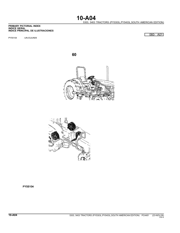 John Deere 5303 5403 Tractor Parts Catalog PC4481 - Image 12