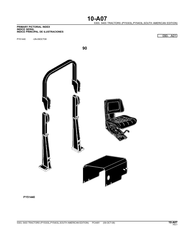 John Deere 5303 5403 Tractor Parts Catalog PC4481 - Image 15