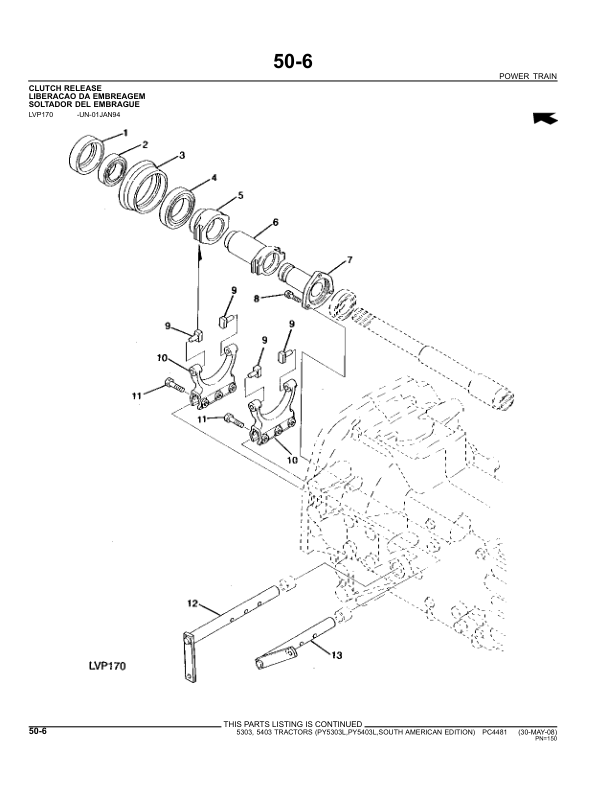 John Deere 5303 5403 Tractor Parts Catalog PC4481 - Image 16