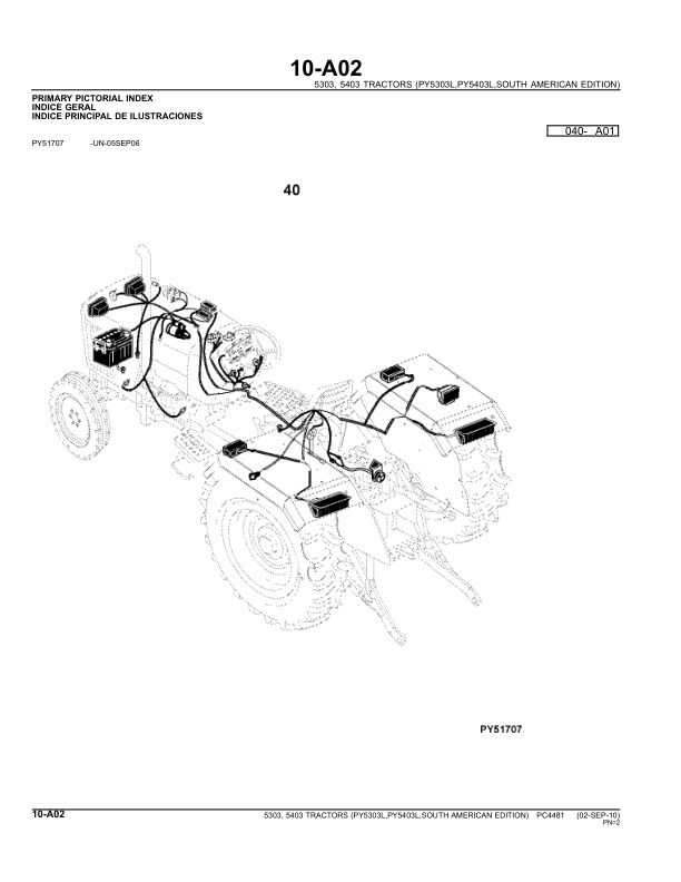 John Deere 5303 5403 Tractor Parts Catalog PC4481 - Image 10
