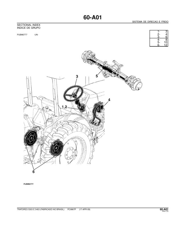 John Deere 5303 5403 Tractor Parts Catalog PC9987P PT - Image 14